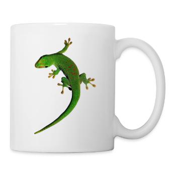Gecko - Tasse - Weiß - Rechts