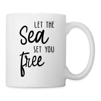 Laisse la mer te rendre libre ! - Mug blanc - blanc - Droite