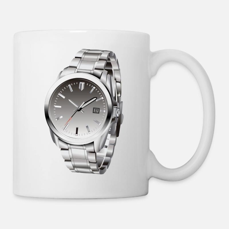montre - Mug blanc - blanc