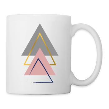 triangle geometry - Mug - white - Right