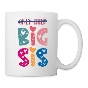 Big Sis sister new baby sibling gift idea - Mug - white - Right