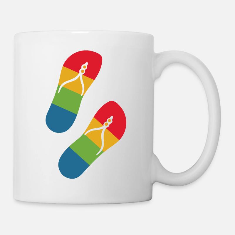 rainbow slippers - Tasse - Weiß