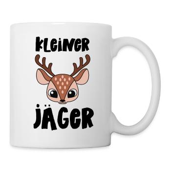 Kleiner Jäger Nachwuchsjäger Jagd Papa Jäger Baby - Tasse - Weiß - Rechts