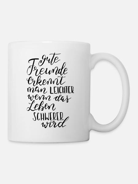 Gute Freunde - Tasse - Weiß