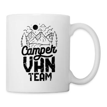 Campervan Team Wohnwagen Camper Van Wohnmobil - Tasse - Weiß - Rechts