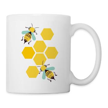 bees - Mug - white - Right