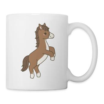 Pferd - Tasse - Weiß - Rechts