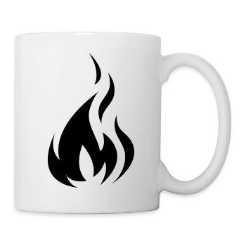 Flame Black - Tasse - Weiß - Rechts