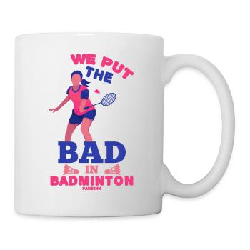 Badminton - Tasse - Weiß - Rechts