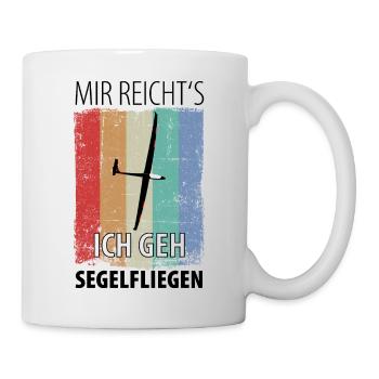 Segelflieger Segelfliegen Segelflugzeug Fliegen - Tasse - Weiß - Rechts