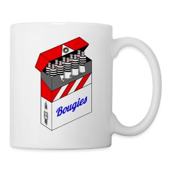 Paquet bougie - Mug blanc - blanc - Droite