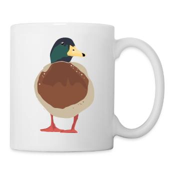 Ente Illustration - Tasse - Weiß - Rechts