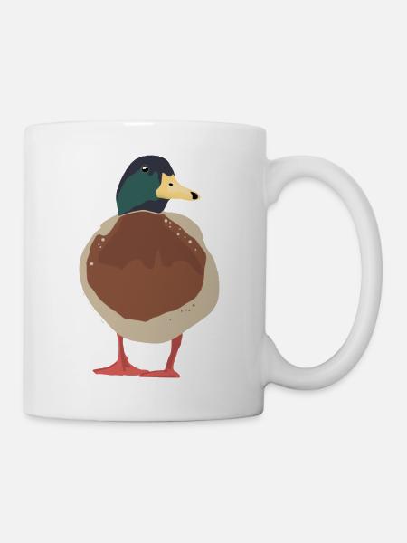 Ente Illustration - Tasse - Weiß