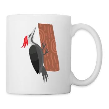 Specht - Tasse - Weiß - Rechts