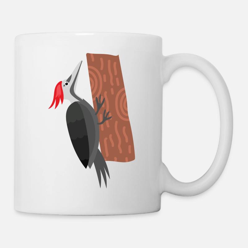 Specht - Tasse - Weiß