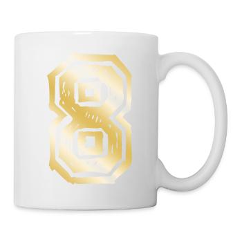 8 Number Gold - Mug - white - Right