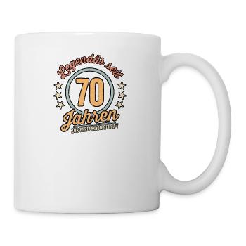 70ter Geburtstag 70 Siebzig Geburtstagsgeschenk - Tasse - Weiß - Rechts