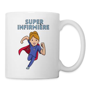 T shirt je suis une super infirmière - Mug blanc - blanc - Droite