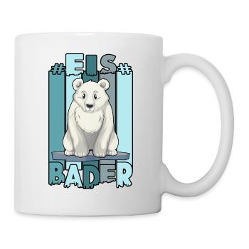 winterbader eisbär ice cool eisbader cold stripes - Tasse - Weiß - Rechts
