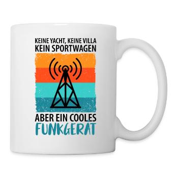 Amateurfunk Funker Funkgerät Funkamateur Vintage - Tasse - Weiß - Rechts