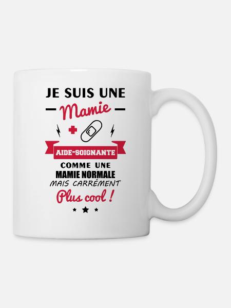 Mamie aide-soignante, fête des grands-mères - Mug blanc - blanc