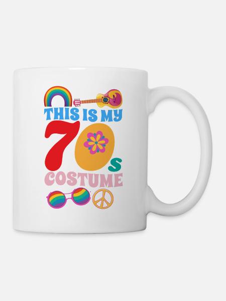 1970's I Seventies I This is My 70s Costume - Mug blanc - blanc