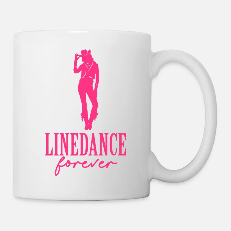 Linedance Girl - Tasse - Weiß