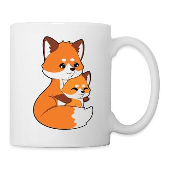 Fuchs Family Embrace - Mug - white - Right
