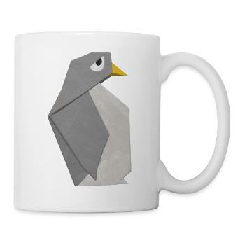 Origami I Pingouin I Animal I joli je doux Je triste - Mug blanc - blanc - Droite