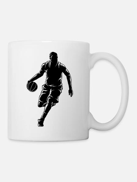 Dribble de basketball sportif - Mug blanc - blanc