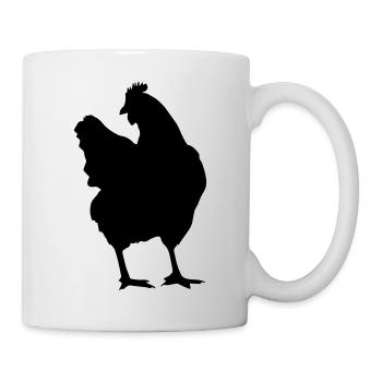 chicken - Tasse - Weiß - Rechts
