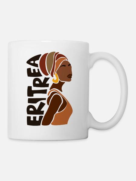 Eritrea Eritreische Flagge Asmara Black Heritage - Tasse - Weiß