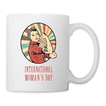 Journée internationale de la femme - Mug blanc - blanc - Droite