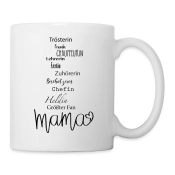 Mama ist die Beste wieserkreativ - Tasse - Weiß - Rechts