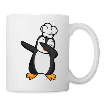 dab dabbing penguin cook comics gift cooking - Mug - white - Right