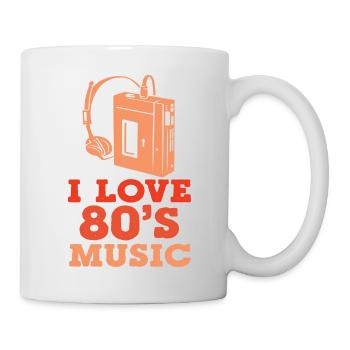 J’adore la musique des années 80 - Mug blanc - blanc - Droite