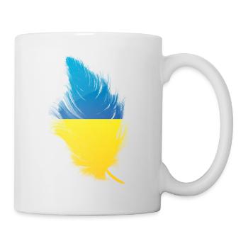 Plume Ukraine - Mug blanc - blanc - Droite