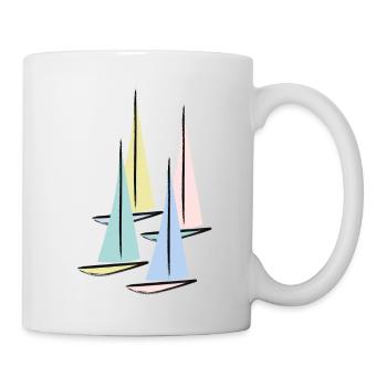 Segelboote - Tasse - Weiß - Rechts