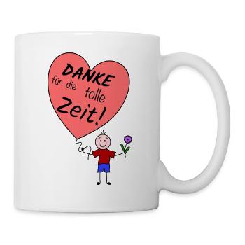 Danke für die tolle Zeit ! - Tasse - Weiß - Rechts