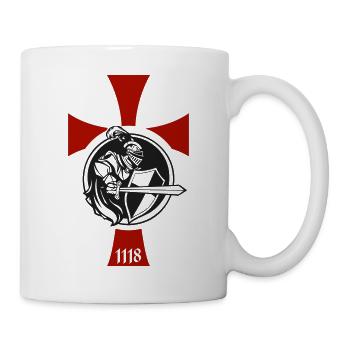 Knight Crusader Templar - Mug - white - Right