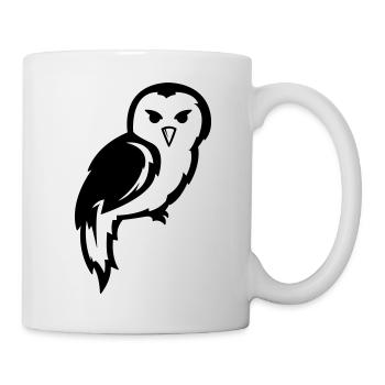 Hibou - Mug blanc - blanc - Droite