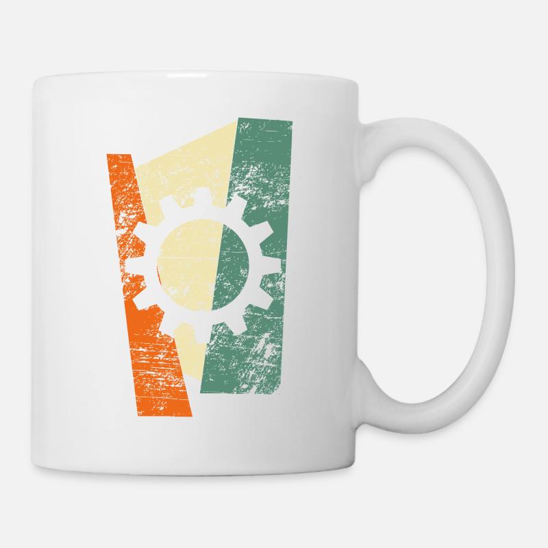 zahnrad - Tasse - Weiß
