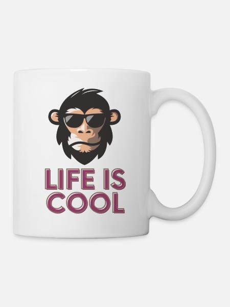 life is cool - Mug blanc - blanc