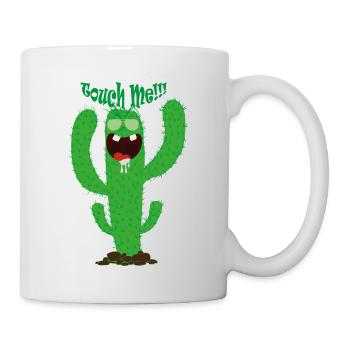kaktus touch me - Tasse - Weiß - Rechts