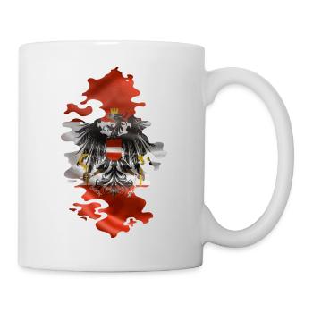 Austria Flag Austria Austrian Flag AT - Mug - white - Right