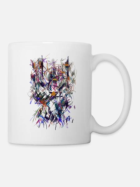 art abstrait - Mug blanc - blanc