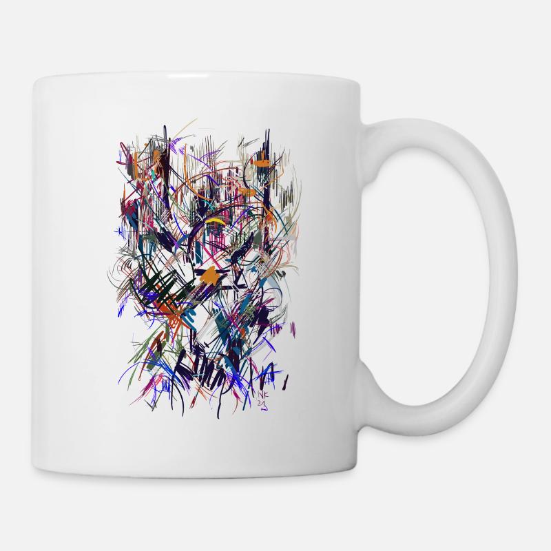 art abstrait - Mug blanc - blanc