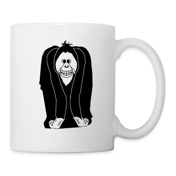 Mr. Orange, weiss - Tasse - Weiß - Rechts