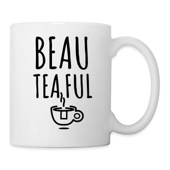 Beautiful tea ful - Mug - white - Right