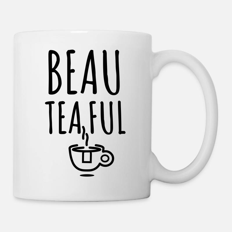 Schöner Tee voll - Tasse - Weiß